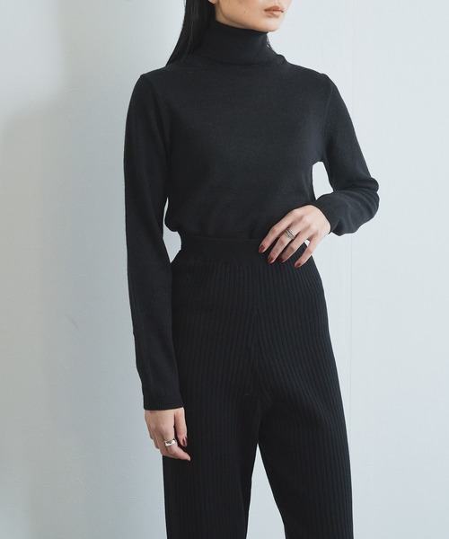 audrey and john wad（オードリーアンドジョンワッド）の「ストレートニットパンツ（その他パンツ・レディース・ブラック/グリーン・マルチサイズ）」の10枚目の写真