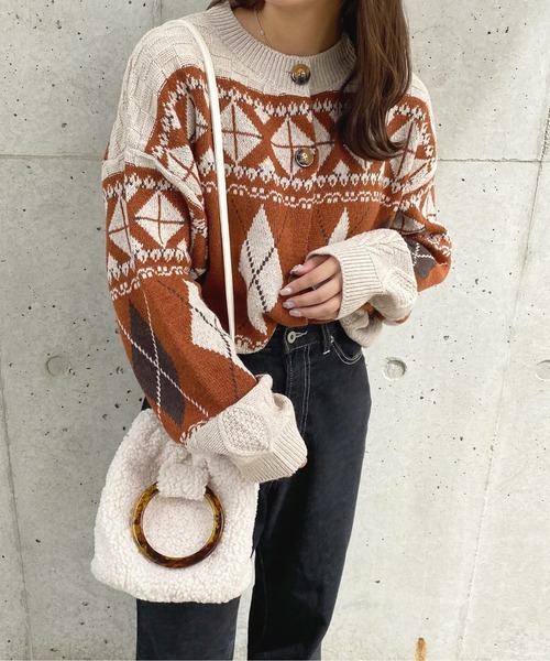 apres jour(アプレジュール)の「ケーブル柄カーディガン【ZOZOTOWN限定アイテム】【9PO】(カーディガン/ボレロ・レディース・ライトベージュ/アイボリー/その他・X-LARGE/フリー)」の3枚目の写真