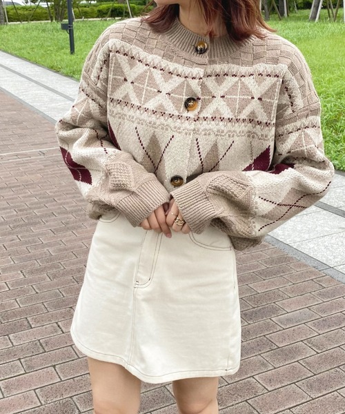 apres jour(アプレジュール)の「ケーブル柄カーディガン【ZOZOTOWN限定アイテム】【9PO】(カーディガン/ボレロ・レディース・ライトベージュ/アイボリー/その他・X-LARGE/フリー)」の13枚目の写真