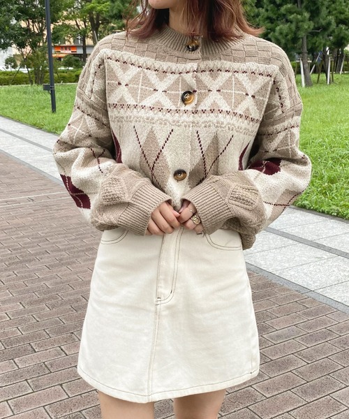 apres jour(アプレジュール)の「ケーブル柄カーディガン【ZOZOTOWN限定アイテム】【9PO】(カーディガン/ボレロ・レディース・ライトベージュ/アイボリー/その他・X-LARGE/フリー)」の16枚目の写真