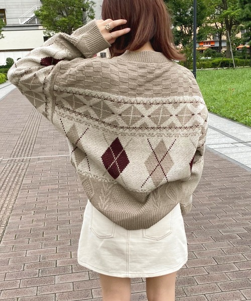 apres jour(アプレジュール)の「ケーブル柄カーディガン【ZOZOTOWN限定アイテム】【9PO】(カーディガン/ボレロ・レディース・ライトベージュ/アイボリー/その他・X-LARGE/フリー)」の18枚目の写真