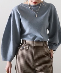 ランタンスリーブニット