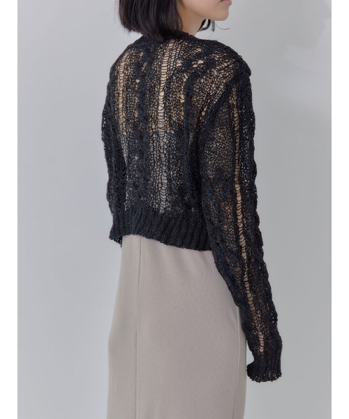 Ayla（アイラ）の「low gauge knit（ニット/セーター・レディース・ホワイト/ブラック/ブルー・FREE）」の14枚目の写真