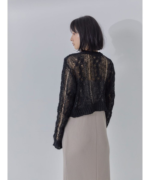 Ayla（アイラ）の「low gauge knit（ニット/セーター・レディース・ホワイト/ブラック/ブルー・FREE）」の16枚目の写真