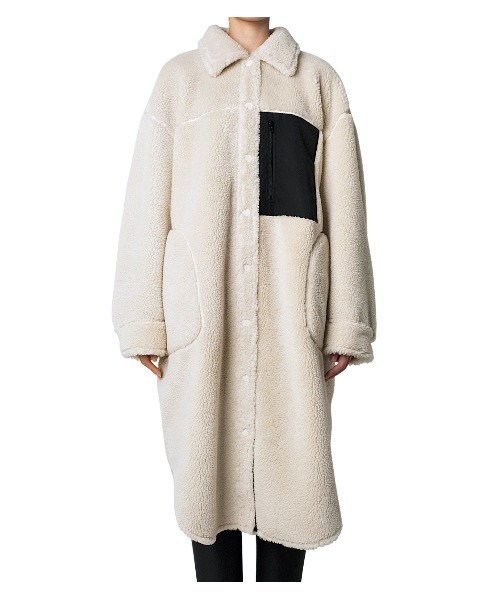 LE CIEL BLEU(ルシェルブルー)の「Fleece Shirt Coat(その他アウター・レディース・ホワイト・36)」の4枚目の写真