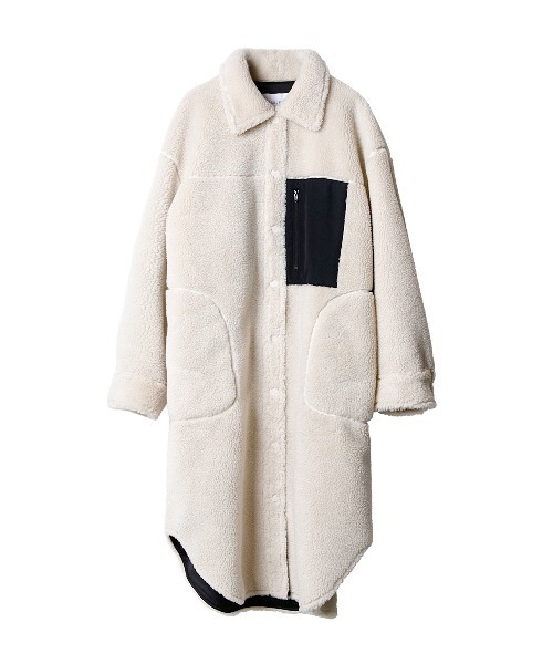 LE CIEL BLEU(ルシェルブルー)の「Fleece Shirt Coat(その他アウター・レディース・ホワイト・36)」の7枚目の写真