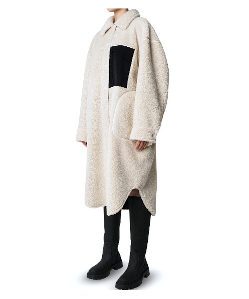 LE CIEL BLEU(ルシェルブルー)の「Fleece Shirt Coat(その他アウター・レディース・ホワイト・36)」の5枚目の写真