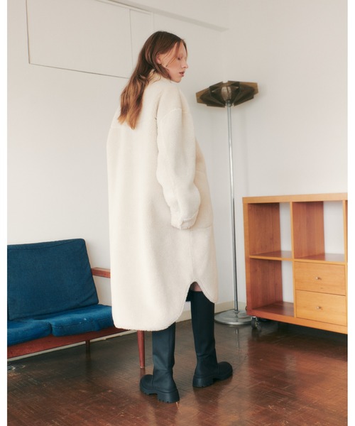LE CIEL BLEU(ルシェルブルー)の「Fleece Shirt Coat(その他アウター・レディース・ホワイト・36)」の6枚目の写真