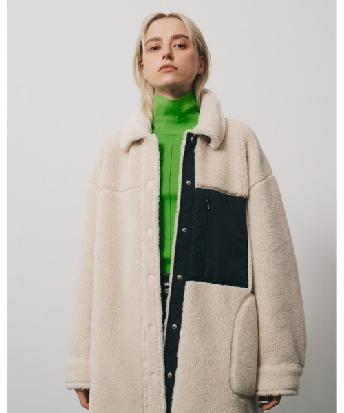 LE CIEL BLEU(ルシェルブルー)の「Fleece Shirt Coat(その他アウター・レディース・ホワイト・36)」の10枚目の写真