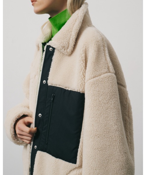 LE CIEL BLEU(ルシェルブルー)の「Fleece Shirt Coat(その他アウター・レディース・ホワイト・36)」の11枚目の写真