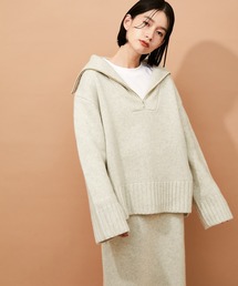 ADAM ET ROPE' | 【セットアップ対応】タスマニアウールセーラープルオーバー(ニット/セーター)