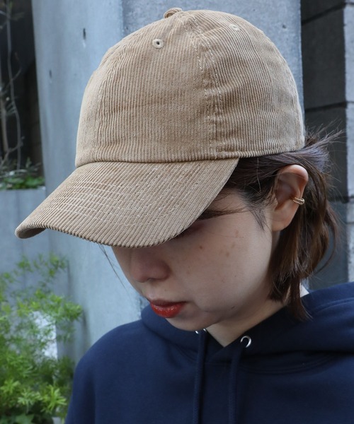 newhattan（ニューハッタン）の「newhattan/コーデュロイキャップ（キャップ・レディース・ブラック/タン/ダークグリーン/バーガンディー/ダークブラウン/ベージュ/ネイビー/ダークグレー/ライトピンク・FREE）」の13枚目の写真