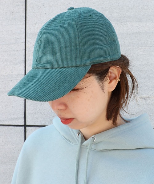 newhattan（ニューハッタン）の「newhattan/コーデュロイキャップ（キャップ・レディース・ブラック/タン/ダークグリーン/バーガンディー/ダークブラウン/ベージュ/ネイビー/ダークグレー/ライトピンク・FREE）」の15枚目の写真