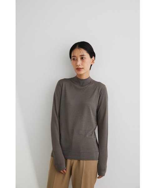 STYLEMIXER(スタイルミキサー)の「バックストリングシアーハイネックニット(ニット/セーター・レディース・ピンク/ブラック/アイボリー/カーキ・FREE)」の18枚目の写真