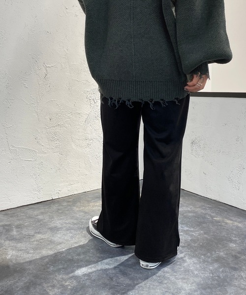 apres jour mignon(アプレジュールミニョン)の「センターシームフェイクスエードパンツ【ZOZOTOWN限定アイテム】(その他パンツ・レディース・ブルーグリーン/マスタード/ブラック・MEDIUM/SMALL/X-LARGE)」の7枚目の写真