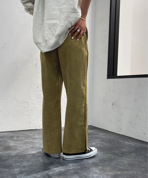 apres jour mignon(アプレジュールミニョン)の「センターシームフェイクスエードパンツ【ZOZOTOWN限定アイテム】(その他パンツ・レディース・ブルーグリーン/マスタード/ブラック・MEDIUM/SMALL/X-LARGE)」の19枚目の写真