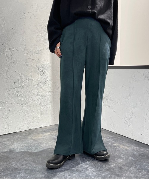 apres jour mignon(アプレジュールミニョン)の「センターシームフェイクスエードパンツ【ZOZOTOWN限定アイテム】(その他パンツ・レディース・ブルーグリーン/マスタード/ブラック・MEDIUM/SMALL/X-LARGE)」の22枚目の写真