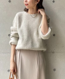 CAPRICIEUX LE'MAGE | ヤクラクーンカシミア畦プルオーバー(ニット/セーター)