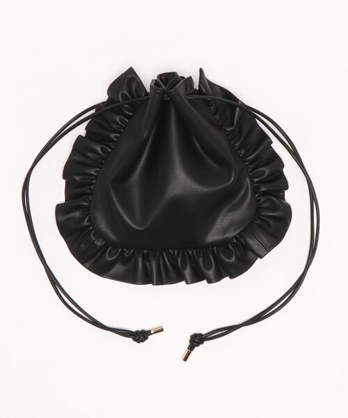 kakatoo（カカトゥ）の「カカトゥ kakatoo / ラッフルドロストショルダー（ショルダーバッグ・レディース・ブラック/シルバー/ゴールド・FREE）」の2枚目の写真