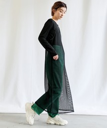 select MOCA | 2022 SS ダブルショルダーメッシュキャミワンピース(ワンピース)