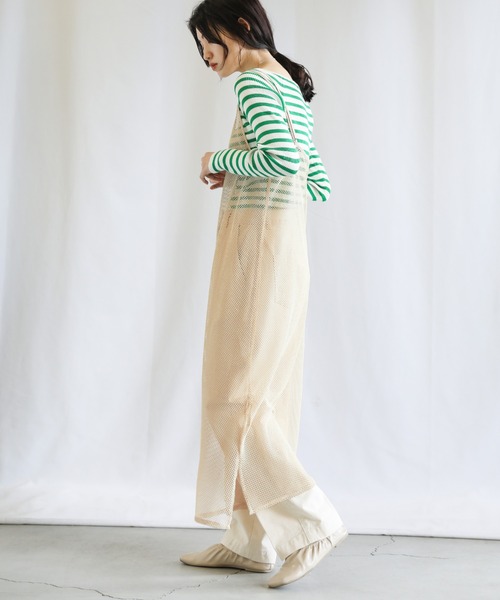 select MOCA（セレクトモカ）の「2022 SS ダブルショルダーメッシュキャミワンピース（ワンピース・レディース・ブラック/ブルー/ライトベージュ・FREE）」の11枚目の写真