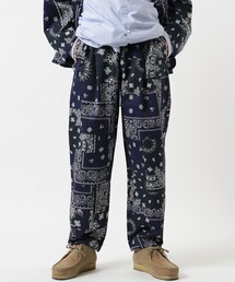 ブランド古着 メンズのその他パンツ ブルー ネイビー 青色系 ペイズリー柄 古着通販 Zozoused