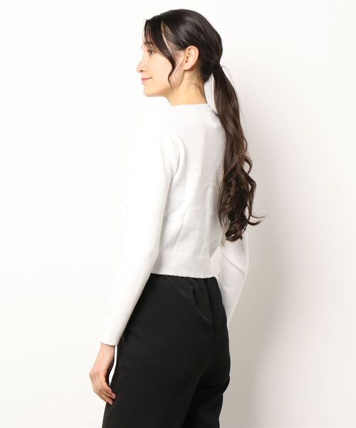 -Myme- Heart be to.（マイミーハートビート）の「front drawstring knit / フロントドロストニット（ニット/セーター・レディース・アイボリー/ピンク・FREE）」の3枚目の写真