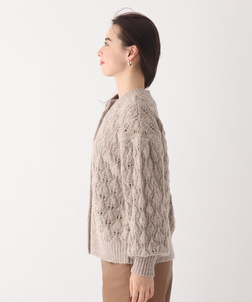 AG by aquagirl(エージーバイアクアガール)の「◆ラメノットヤーン透かし編みクルーカーディガン(カーディガン/ボレロ・レディース・ホワイト系その他6/オレンジ系その他5/ベージュ系5・38/36)」の13枚目の写真