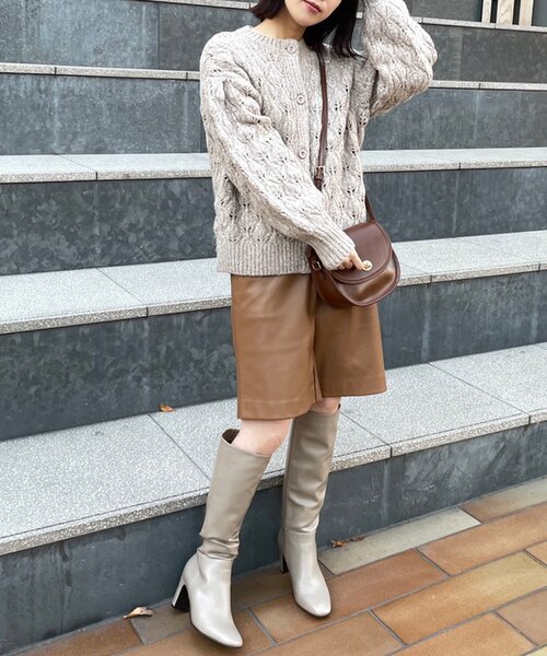 AG by aquagirl(エージーバイアクアガール)の「◆ラメノットヤーン透かし編みクルーカーディガン(カーディガン/ボレロ・レディース・ホワイト系その他6/オレンジ系その他5/ベージュ系5・38/36)」の18枚目の写真