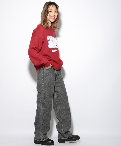 PBLIM（ページボーイリム）の「PAGEBOYLIM/サガラシシュウスウェット（スウェット・レディース・レッド/オフホワイト/ブルー・MEDIUM/LARGE）」の11枚目の写真