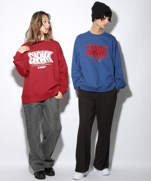 PBLIM（ページボーイリム）の「PAGEBOYLIM/サガラシシュウスウェット（スウェット・レディース・レッド/オフホワイト/ブルー・MEDIUM/LARGE）」の17枚目の写真