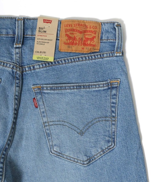Levi's(リーバイス)の「Levi's/リーバイス 511 SLIM FIT ストレッチ スリムフィットストレート ウォッシュ加工デニム(デニムパンツ・メンズ・インディゴブルー/ダークインディゴブルー/ライトインディゴブルー・32inch/30inch/28inch/34inch/36inch/31inch/29inch/33inch)」の21枚目の写真