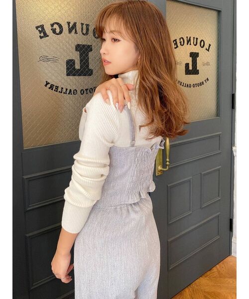 RESEXXY(リゼクシー)の「バイカラーツイードビスチェ【セットアップ着用可能】(シャツ/ブラウス・レディース・ベージュ/ブルー/その他1・FREE)」の8枚目の写真