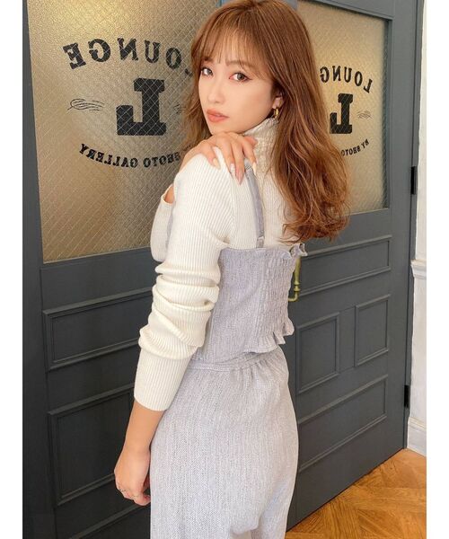 RESEXXY(リゼクシー)の「バイカラーツイードビスチェ【セットアップ着用可能】(シャツ/ブラウス・レディース・ベージュ/ブルー/その他1・FREE)」の9枚目の写真