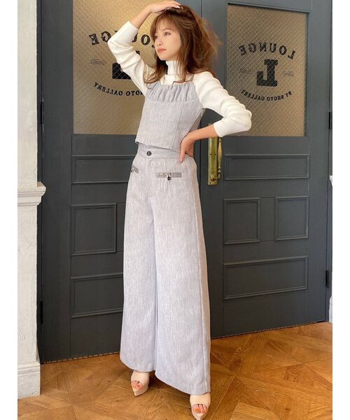 RESEXXY(リゼクシー)の「バイカラーツイードビスチェ【セットアップ着用可能】(シャツ/ブラウス・レディース・ベージュ/ブルー/その他1・FREE)」の10枚目の写真