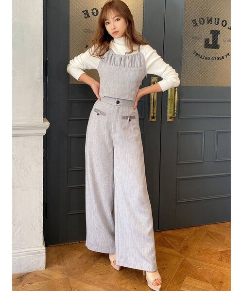 RESEXXY(リゼクシー)の「バイカラーツイードビスチェ【セットアップ着用可能】(シャツ/ブラウス・レディース・ベージュ/ブルー/その他1・FREE)」の11枚目の写真