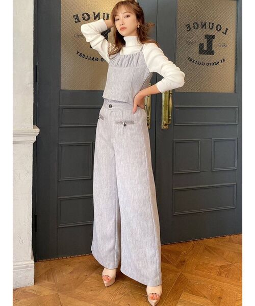 RESEXXY(リゼクシー)の「バイカラーツイードビスチェ【セットアップ着用可能】(シャツ/ブラウス・レディース・ベージュ/ブルー/その他1・FREE)」の12枚目の写真