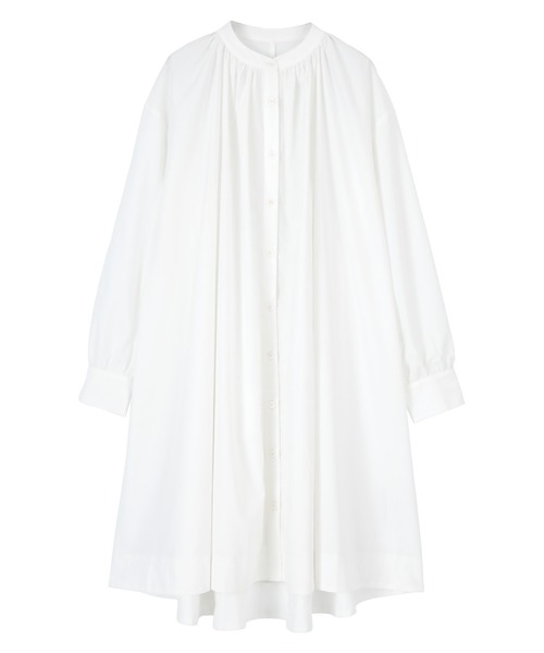 titivate（ティティベイト）の「バックシャーリングワンピース（シャツワンピース・レディース・オフホワイト/ライトグリーン/ブルー/ブラック/ネイビー・S/M/L）」の6枚目の写真