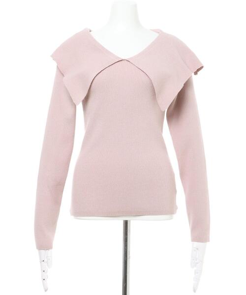 INGNI（イング）の「セーラーカラー／リブニット（ニット/セーター・レディース・アイボリー/ピンクベージュ/その他/ブラック/ブラック系その他/アイボリー系/サックスブルー系2/ピンク系・M）」の9枚目の写真