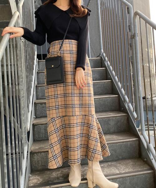 INGNI（イング）の「セーラーカラー／リブニット（ニット/セーター・レディース・アイボリー/ピンクベージュ/その他/ブラック/ブラック系その他/アイボリー系/サックスブルー系2/ピンク系・M）」の18枚目の写真