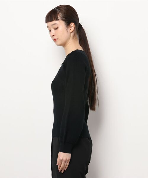 MIIA（ミーア）の「4WAYリブニット（ニット/セーター・レディース・ブラック/ベージュ/オフホワイト/ブルー/グリーン・FREE）」の7枚目の写真