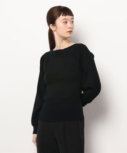 MIIA（ミーア）の「4WAYリブニット（ニット/セーター・レディース・ブラック/ベージュ/オフホワイト/ブルー/グリーン・FREE）」の15枚目の写真