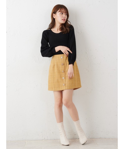 MIIA（ミーア）の「4WAYリブニット（ニット/セーター・レディース・ブラック/ベージュ/オフホワイト/ブルー/グリーン・FREE）」の12枚目の写真