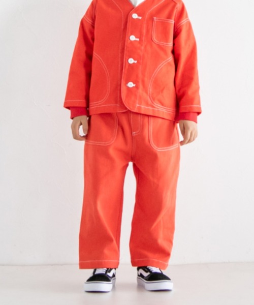 LOWRYS FARM（ローリーズファーム）の「コットンステッチベーカーパンツ　263101（その他パンツ・キッズ・ブラック/レッド/ブルー/アイボリー・110cm/120cm/130cm/140cm/150cm）」の4枚目の写真