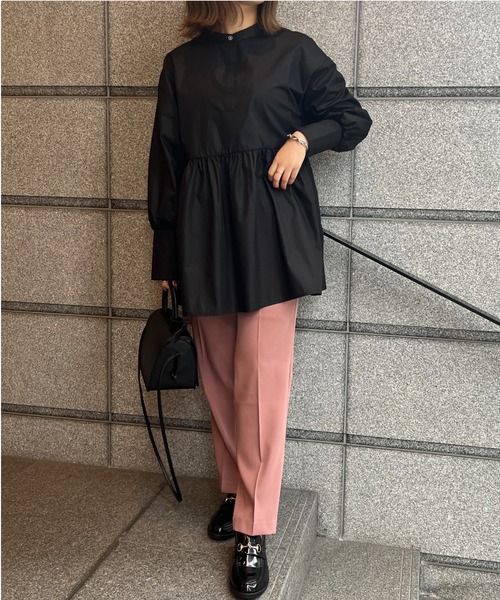 KOBE LETTUCE（コウベレタス）の「ショルダーベルト付き2wayスクエアフラップハンドバッグ（ショルダーバッグ・レディース・ブラック/ベージュ/アイボリー/スモークピンク・FREE）」の15枚目の写真