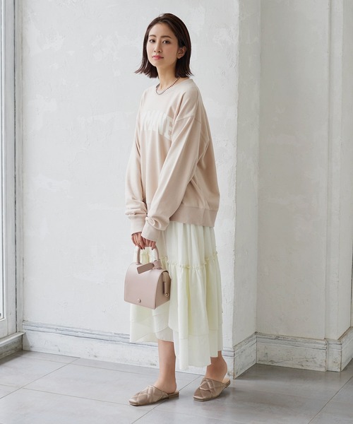 KOBE LETTUCE（コウベレタス）の「ショルダーベルト付き2wayスクエアフラップハンドバッグ（ショルダーバッグ・レディース・ブラック/ベージュ/アイボリー/スモークピンク・FREE）」の21枚目の写真