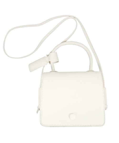 KOBE LETTUCE（コウベレタス）の「ショルダーベルト付き2wayスクエアフラップハンドバッグ（ショルダーバッグ・レディース・ブラック/ベージュ/アイボリー/スモークピンク・FREE）」の18枚目の写真