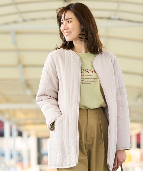 SHOO・LA・RUE(シューラルー)の「◆縦キルティングミドルジャケット(その他アウター・レディース・ブラック/アイボリー・02/03/04)」の11枚目の写真