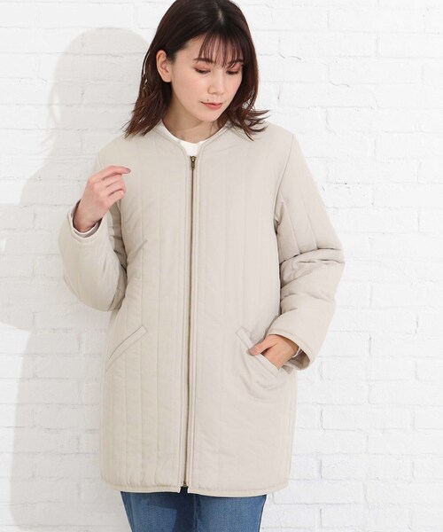 SHOO・LA・RUE(シューラルー)の「◆縦キルティングミドルジャケット(その他アウター・レディース・ブラック/アイボリー・02/03/04)」の14枚目の写真