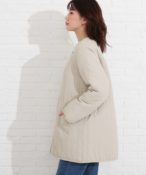 SHOO・LA・RUE(シューラルー)の「◆縦キルティングミドルジャケット(その他アウター・レディース・ブラック/アイボリー・02/03/04)」の5枚目の写真